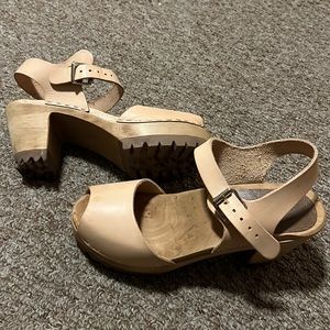 Gently used MIA Greta Swedish Clogs.